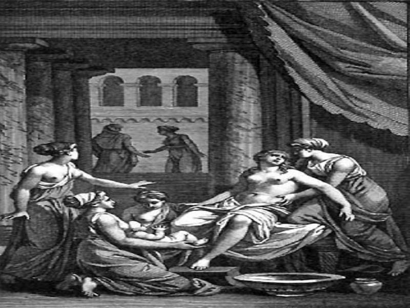 לידת הרקולס, ציור: Jean Jacques Francois Le Barbier , מאת: ויקיפדיה