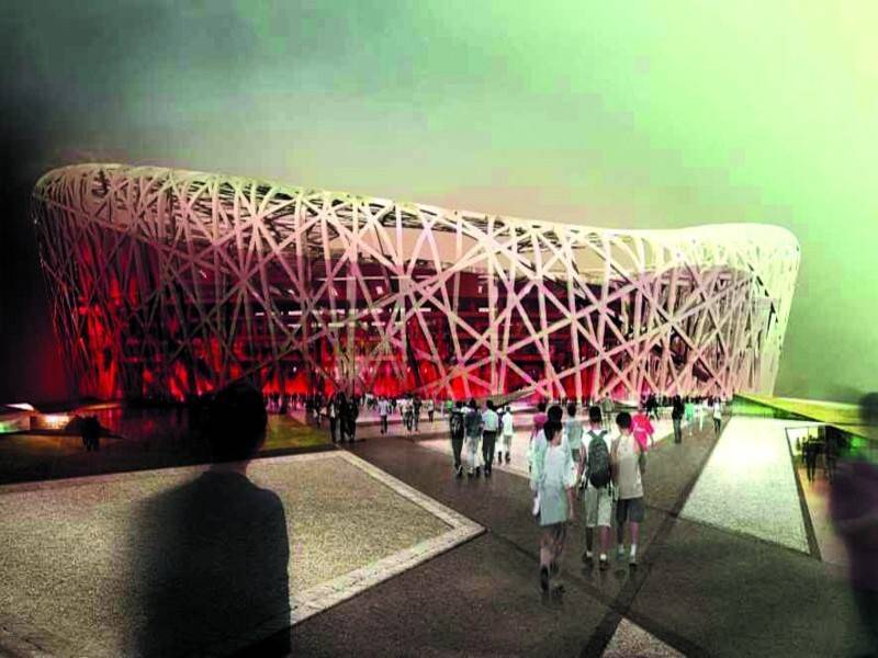 הדמיה של אחד המבנים המרכזיים באולימפיאדה. צילום מהאתר הרשמי